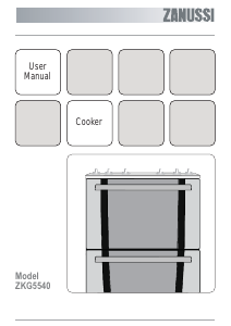 Manual Zanussi ZKG5540XFN Range