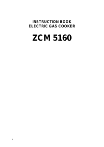 Handleiding Zanussi ZCM5160 Fornuis