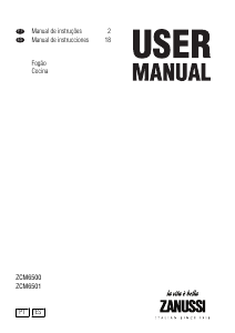 Manual Zanussi ZCM6500W Fogão