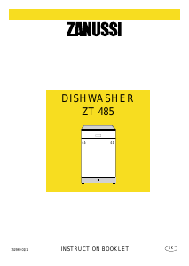 Manual Zanussi ZT485 Dishwasher