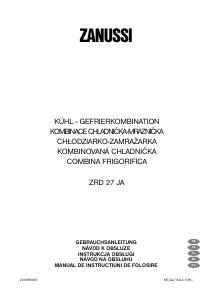 Manual Zanussi ZRD27JA Combina frigorifica