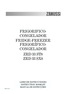 Manual de uso Zanussi ZRD33ST8 Frigorífico combinado