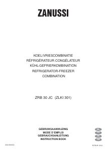 Bedienungsanleitung Zanussi ZRB30JC Kühl-gefrierkombination