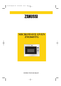Manual Zanussi ZM266STGX Microwave