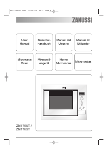 Manual Zanussi ZM176STX Micro-onda