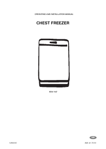 Manual Electrolux ECN1147 Freezer