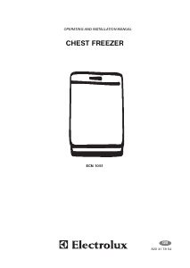 Manual Electrolux ECN1051 Freezer