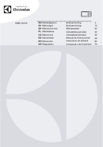 Manual de uso Electrolux EMM20218OX Microondas