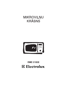 Rokasgrāmata Electrolux EMS2100S Mikroviļņu krāsns