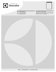 Manual de uso Electrolux EI24ID30QW0B Lavavajillas