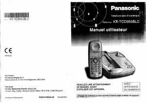 Mode d’emploi Panasonic KX-TCD955BLC Téléphone sans fil