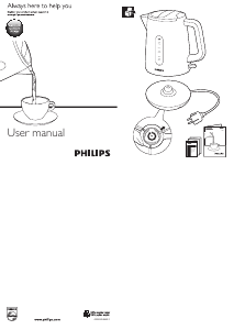 Bedienungsanleitung Philips HD9385 Wasserkocher
