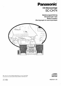 Manuale Panasonic SC-CH74 Stereo set