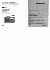 Manual de uso Panasonic RF-B55 Radio