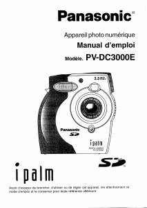 Mode d’emploi Panasonic PV-DC3000E Appareil photo numérique