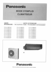 Mode d’emploi Panasonic CS-A28BD3P Climatiseur