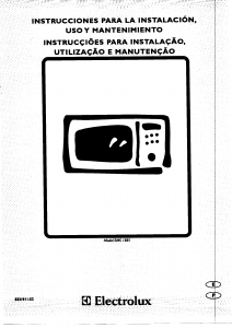 Manual de uso Electrolux EMS1881 Microondas
