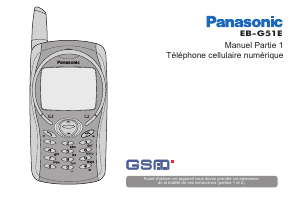 Mode d’emploi Panasonic EB-G51 Téléphone portable