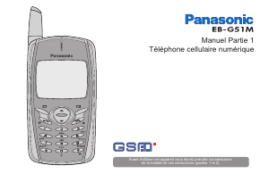 Mode d’emploi Panasonic EB-G51M Téléphone portable
