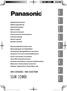Mode d’emploi Panasonic NN-CD565BEPG Micro-onde
