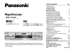 Mode d’emploi Panasonic NV-MV21EG Magnétoscope