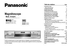 Mode d’emploi Panasonic NV-HV51EF Magnétoscope