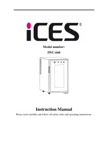 Manual de uso ICES IWC-660 Vinoteca