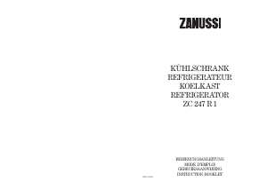 Manual Zanussi ZC247R1 Refrigerator