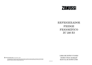 Manual de uso Zanussi ZC246R3 Refrigerador