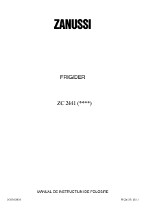 Manual Zanussi ZC243R Frigider