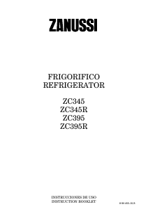 Manual de uso Zanussi ZC345R Refrigerador