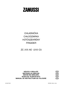 Használati útmutató Zanussi ZC205AO Hűtőszekrény