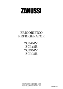 Manual de uso Zanussi ZC395R Refrigerador