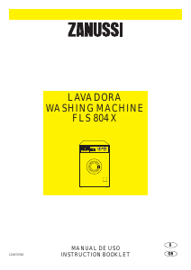 Manual Zanussi FLS 804 X Washing Machine