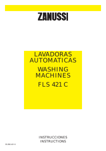 Bruksanvisning Zanussi FLS 421 C Tvättmaskin