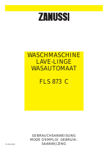 Bedienungsanleitung Zanussi FLS 873 C Waschmaschine