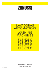 Bruksanvisning Zanussi FLS 622 Tvättmaskin
