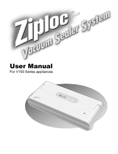 Manual Ziploc V150 Vacuum Sealer