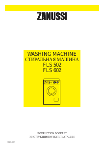 Manual Zanussi FLS 502 Washing Machine