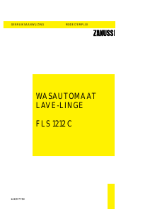 Handleiding Zanussi FLS 1212 C Wasmachine