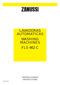 Bruksanvisning Zanussi FLS 462 C Tvättmaskin