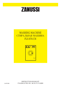 Handleiding Zanussi FLS 874 C Wasmachine