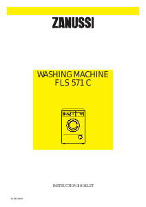 Handleiding Zanussi FLS 571 C Wasmachine