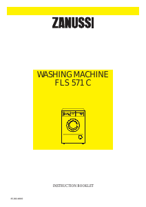 Bruksanvisning Zanussi FLS 571 C Tvättmaskin
