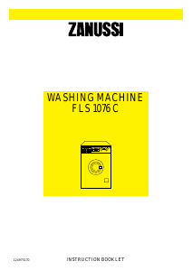 Handleiding Zanussi FLS 1076 C Wasmachine