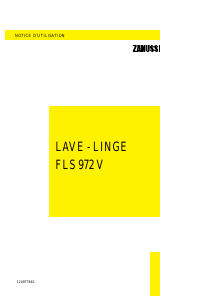 Mode d’emploi Zanussi FLS 972 V Lave-linge