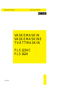 Bruksanvisning Zanussi FLS 1424 Tvättmaskin