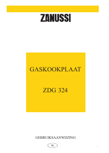 Handleiding Zanussi ZDG324X Kookplaat