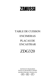 Manual de uso Zanussi ZDG320X Placa