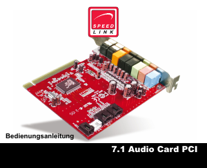 Manuale Speedlink 7.1 Audio Scheda audio